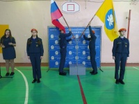 Еженедельная церемония выноса Государственных флагов Российской Федерации и Республики Калмыкия 14.11